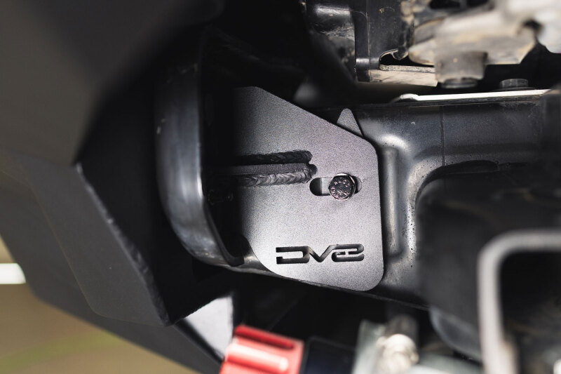 Ford Bronco Front Bumper Reinforcement Brackets - DV8 Offroad - Frame Horn Reinforcement - Black - `21-`25
